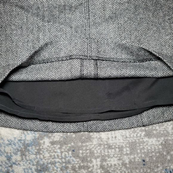 Madewell Herringbone Assembly A-Line Wool Blend Mini Skirt Size 2 - Picture 3 of 11